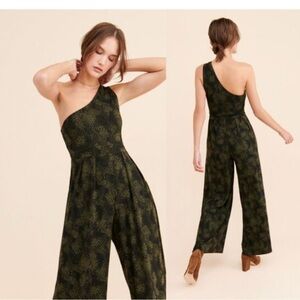 Free People Maya One Shoulder Jumpsuit Sz S